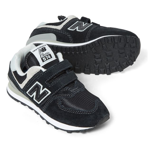 574 Velcro Sneakers | Black