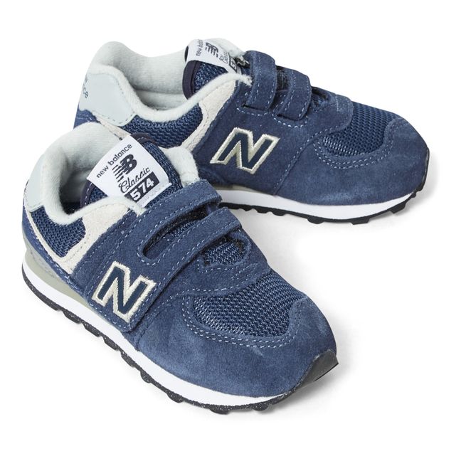 574 Velcro Sneakers | Navy blue