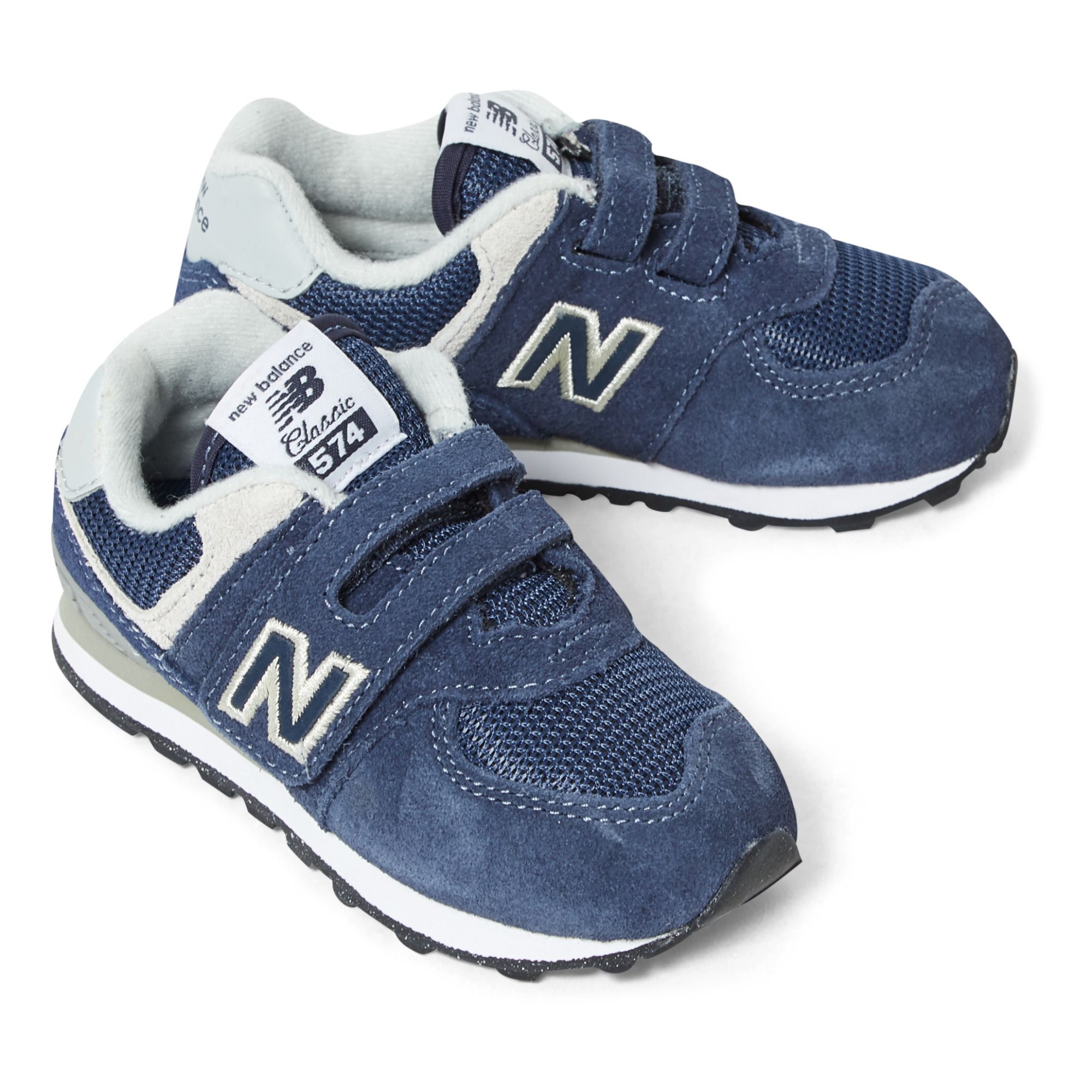 574 Velcro Sneakers Navy blue- Product image n°1