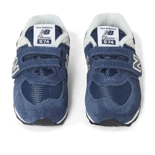 574 Velcro Sneakers Navy blue