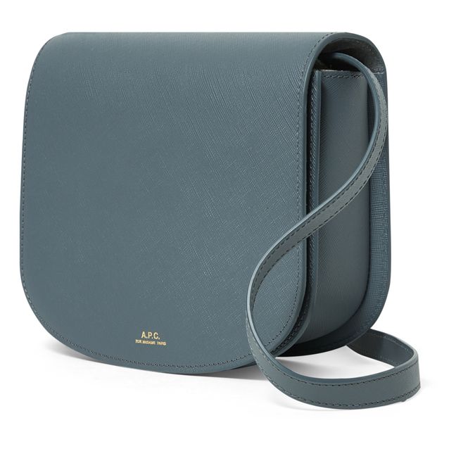 Dina Embossed Leather Bag Gris Oscuro