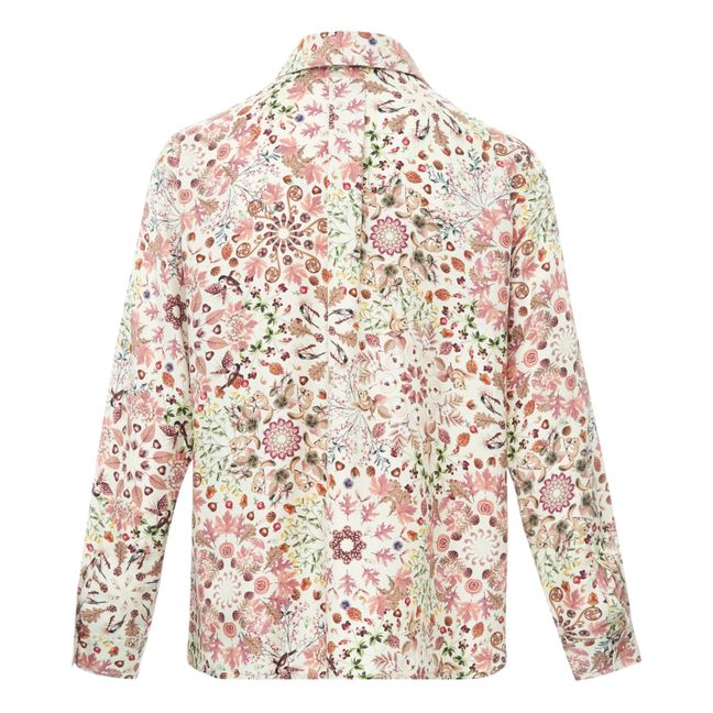 Arles Silk Twill Shirt | Rosa