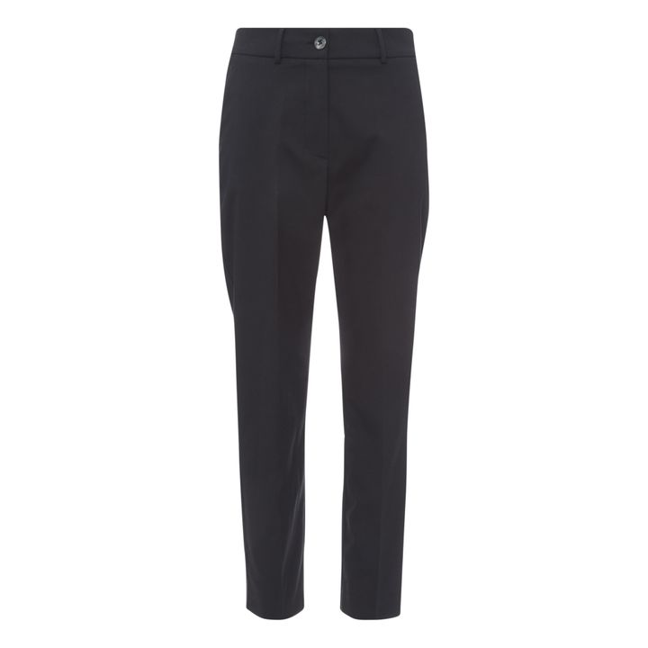 Lyon Woollen Stretch Trousers | Schwarz- Produktbild Nr. 0