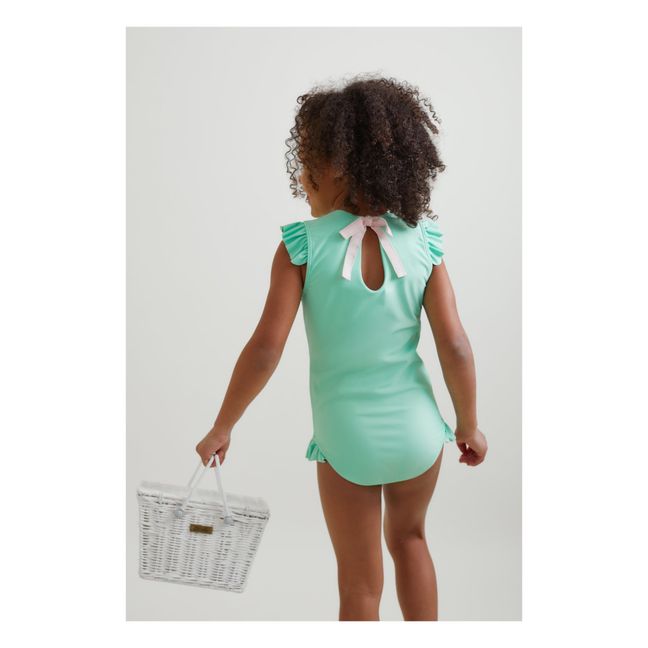 Palm Frill Swimsuit | Green