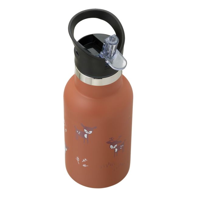 Deer Water Bottle - 350 ml Braun Changierend