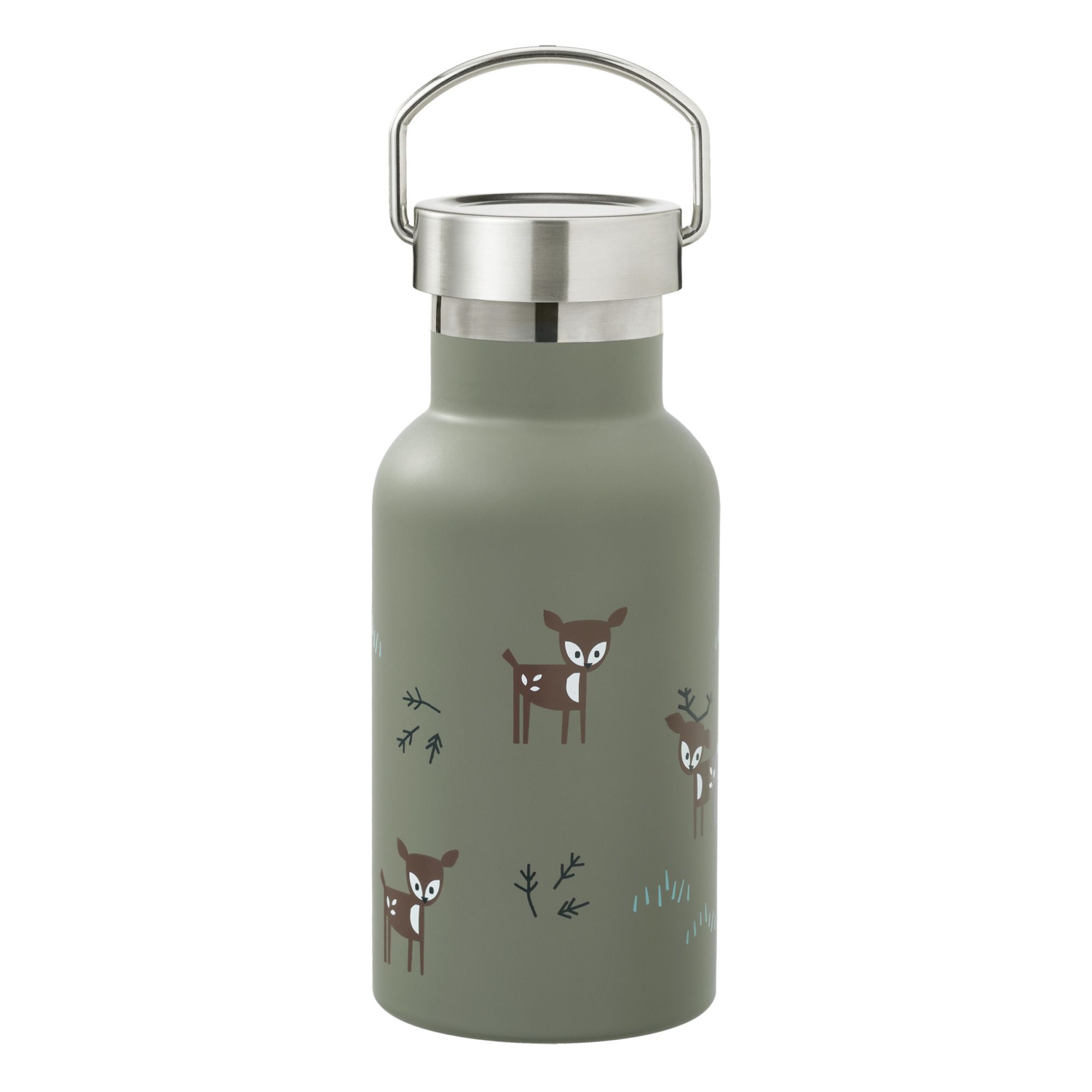 Deer Water Bottle - 350 ml Khaki- Produktbild Nr. 0