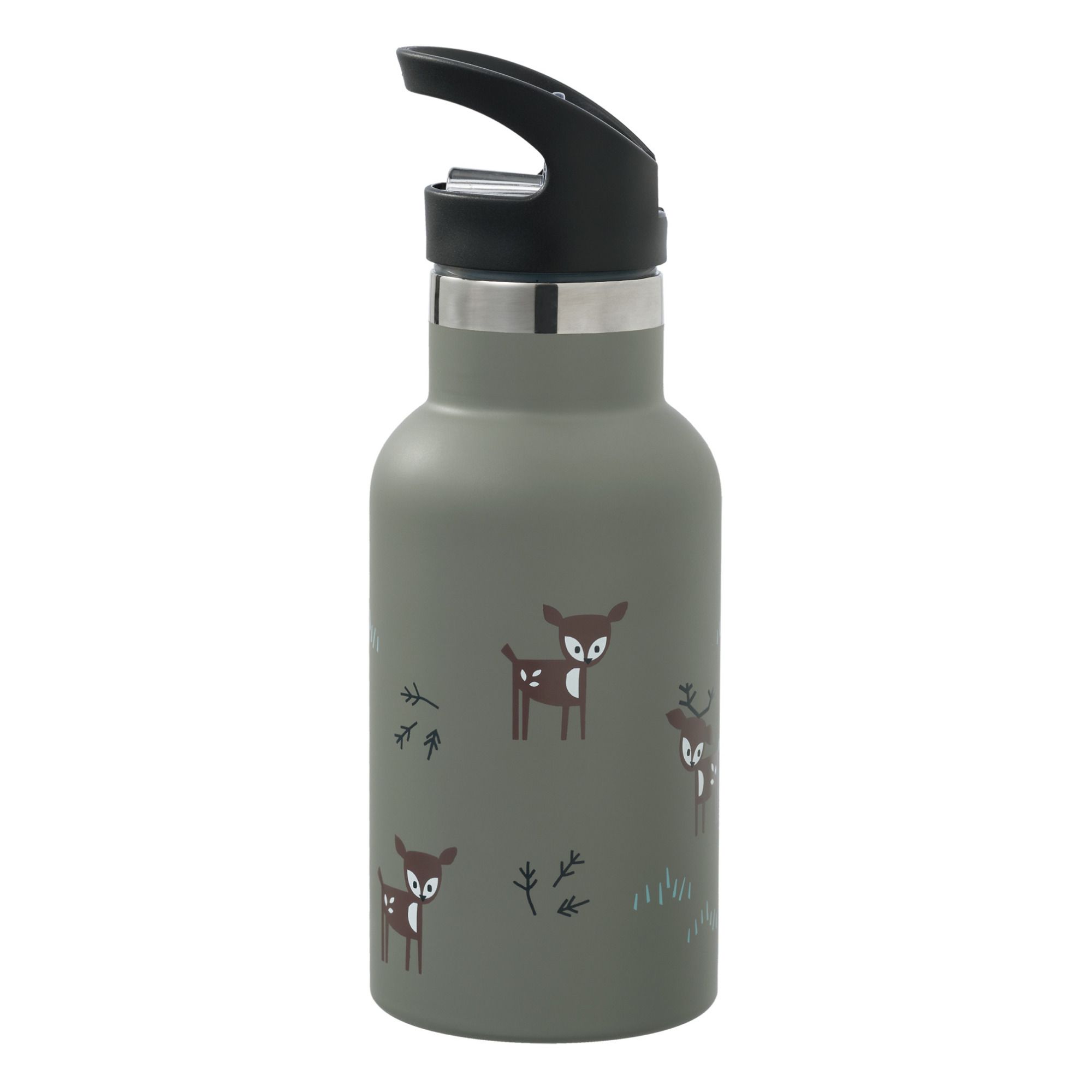 Deer Water Bottle - 350 ml Khaki- Produktbild Nr. 1