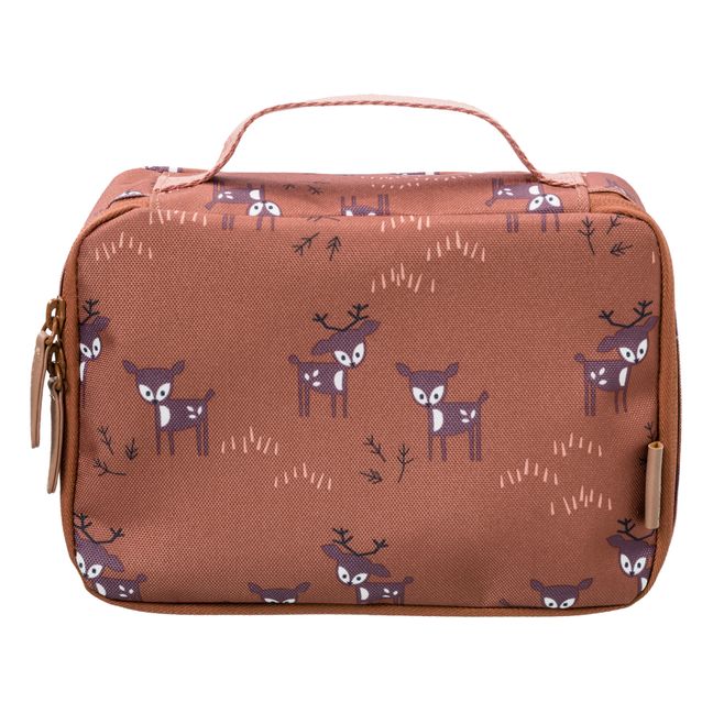 Deer Insulated Lunch Bag Marron glac