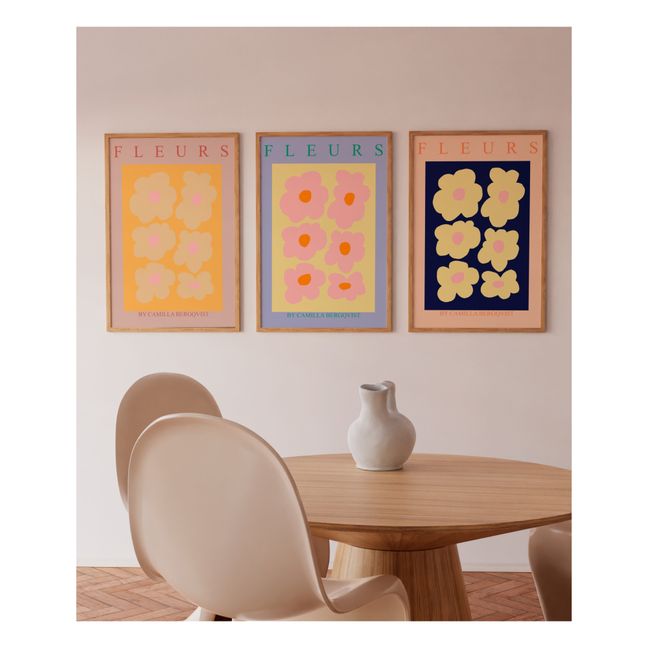 Fleurs orange - Sans cadre