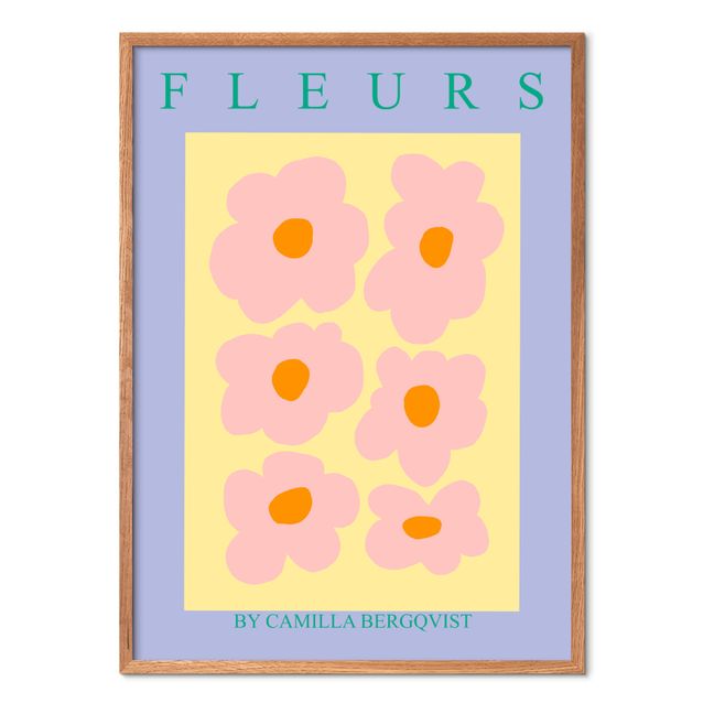 Fleurs gul - Sans cadre
