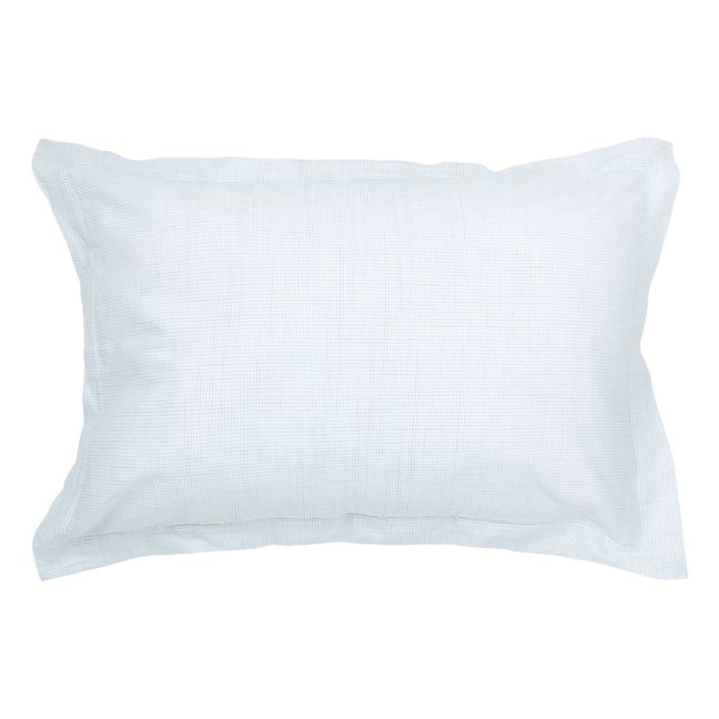 Paul Hand Woven Cotton Pillowcase - Set of 2 | Light blue