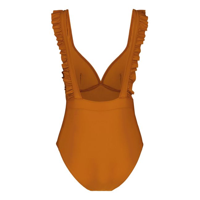 Tara Recycled Polyamide Swimsuit - Women’s Collection Ochre