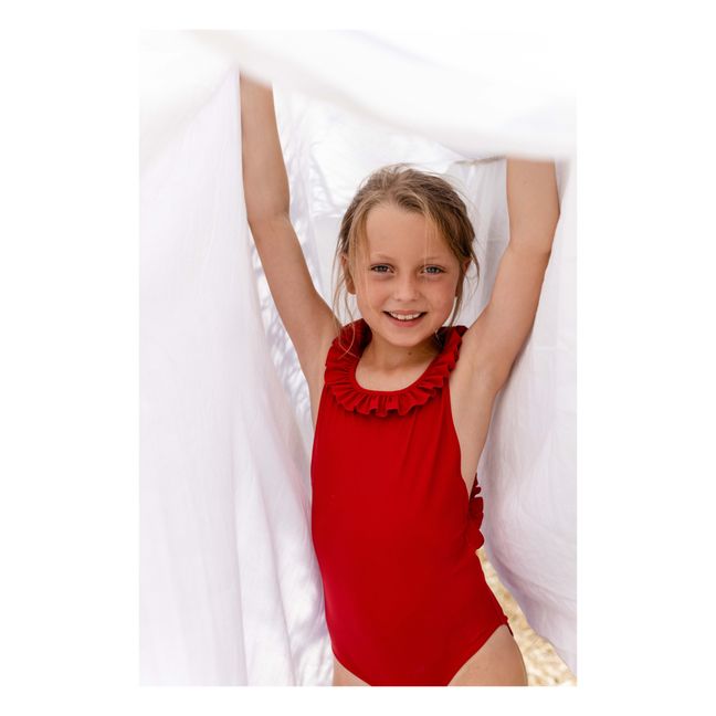 Alba Recycled Polyamide Swimsuit Red