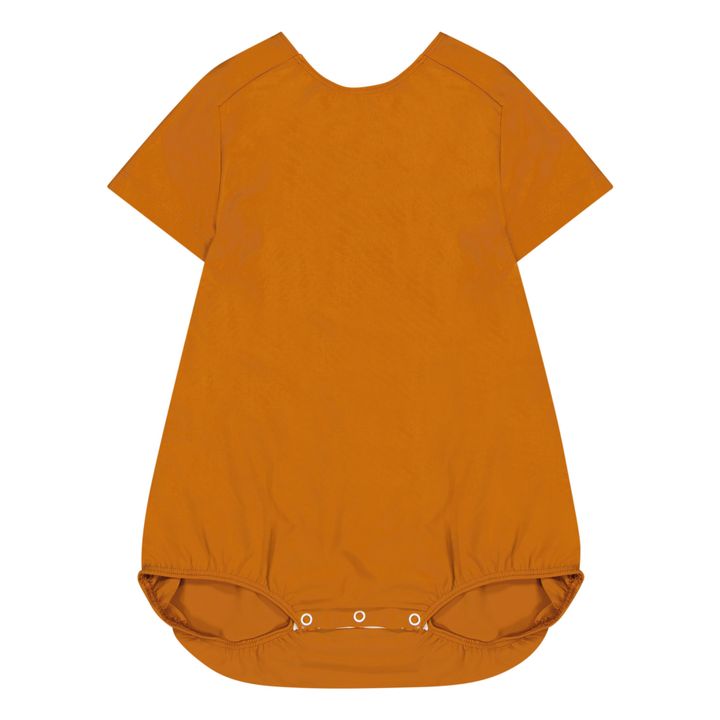 Albee Recycled Polyamide Baby Bodysuit Orange- Product image n°0