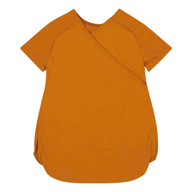 Albee Recycled Polyamide Baby Bodysuit | Arancione