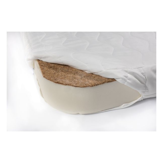 Matelas en fibre de coco pour lit évolutif Paris | Blanc