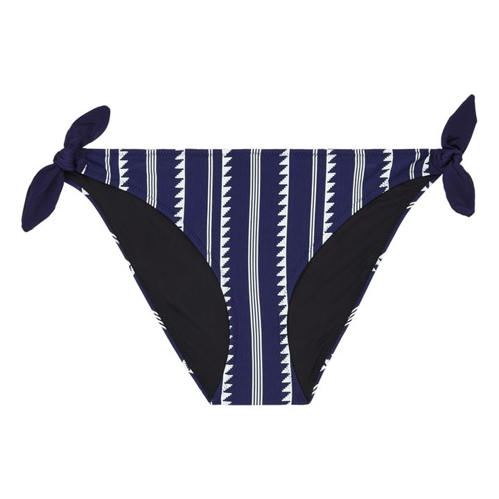 Nunu Side Tie Bikini Bottoms Navy blue- Product image n°0