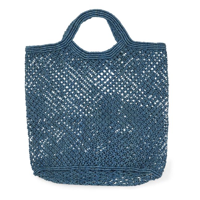 Macramé Shopping Bag Blue