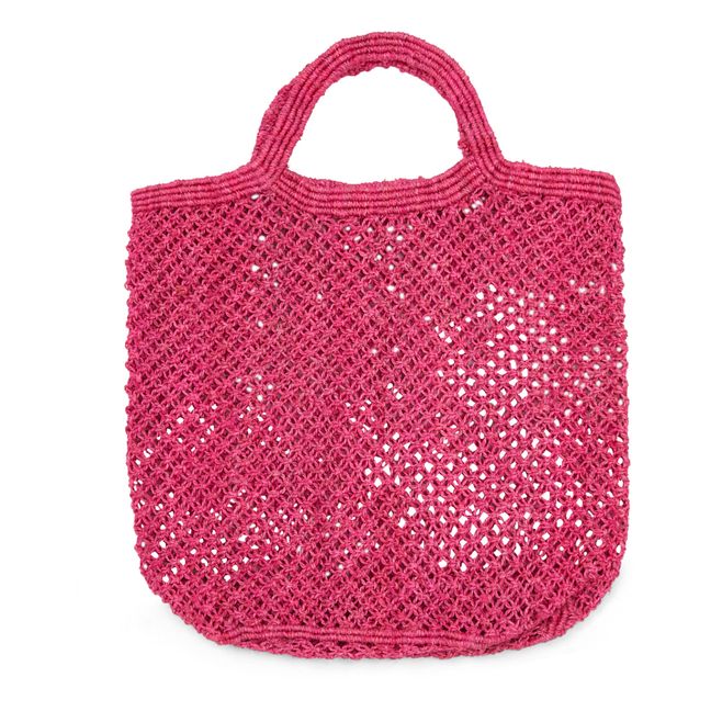 Macramé Shopping Bag | Rosa Fushia