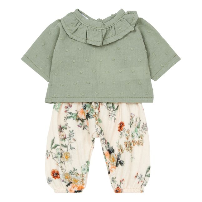 Coline Poetic Print Muslin Top and Bottom Set for Babies Collection
