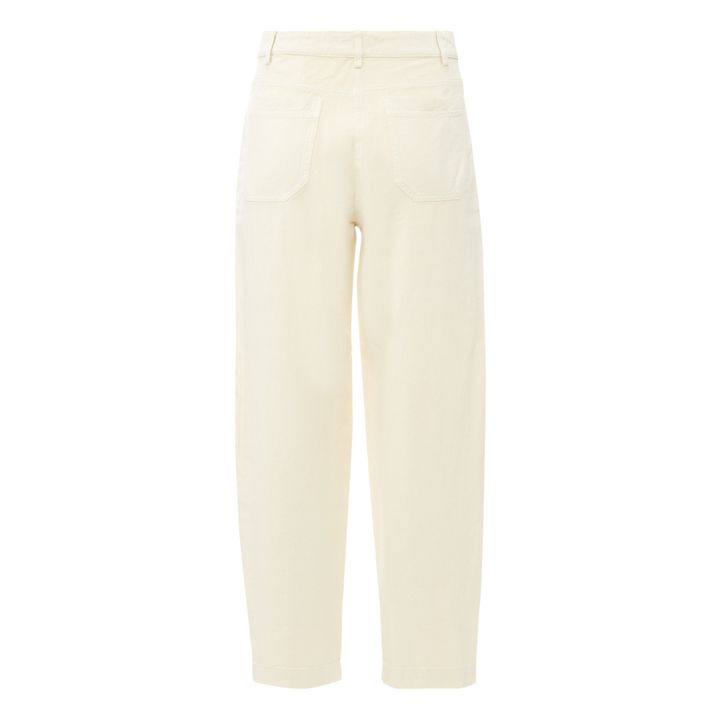 Nica Soft Denim Trousers Ecru- Product image n°1