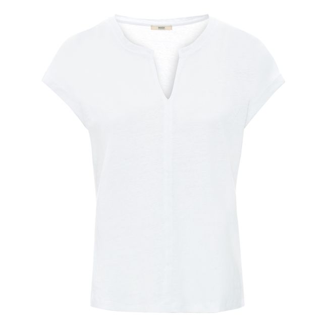 Yodo Linen T-shirt Weiß
