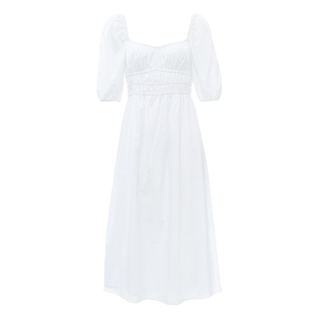 Harmonita OEKO-TEX® Cotton Poplin Midi Dress White