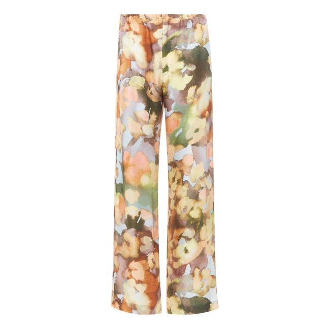 Hose Yareli aus Seide | Beige rosé