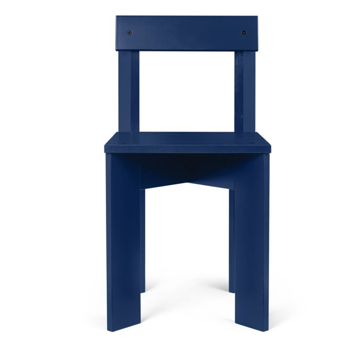 Silla Ark de madera FSC | Azul- Imagen del producto n°0