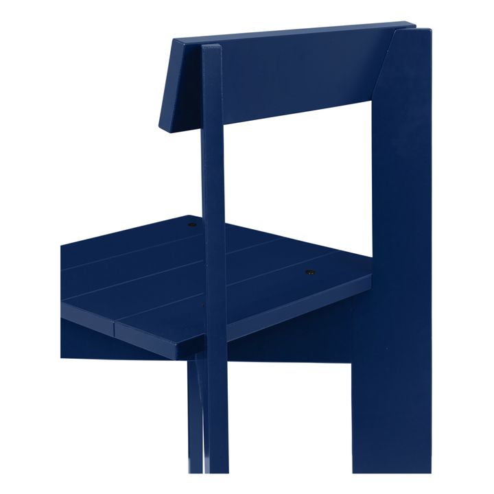 Silla Ark de madera FSC | Azul- Imagen del producto n°4