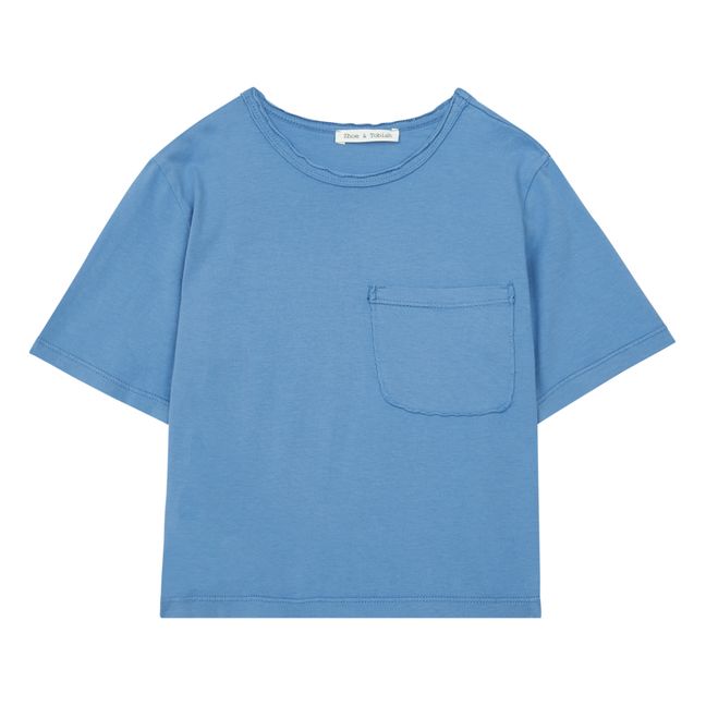 T-Shirt Poche Bleu