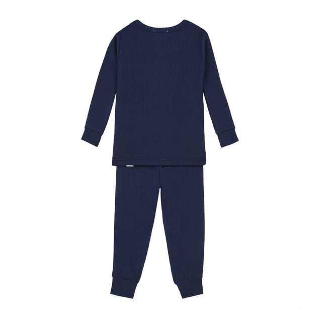 Pyjama Top and Bottom Set Navy blue