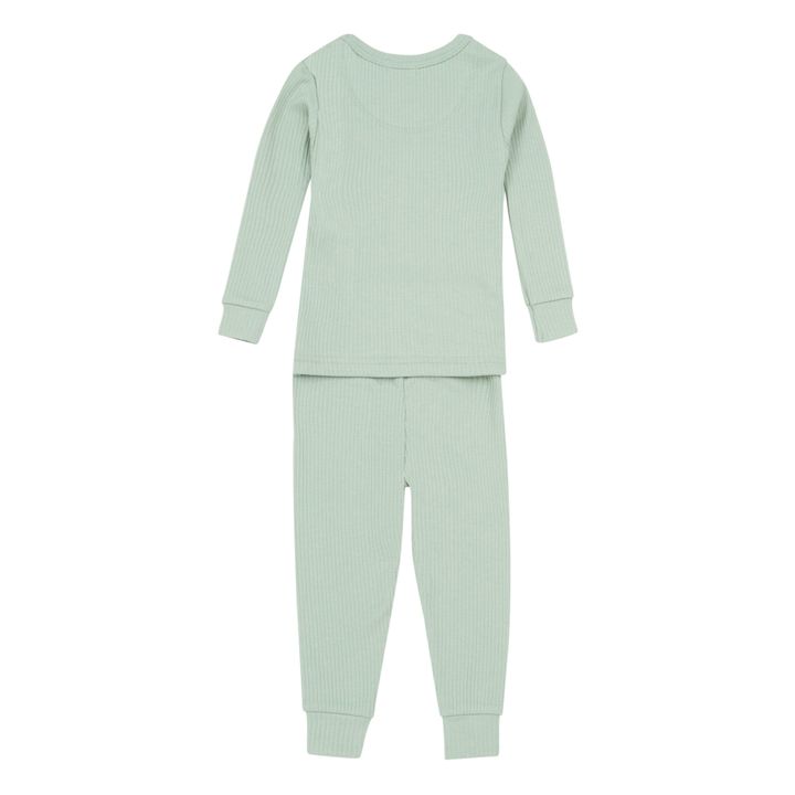 Pyjama Top and Bottom Set Verde Pálido- Imagen del producto n°1
