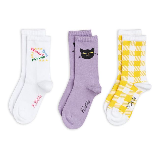 Socks - Set of 3 Bianco
