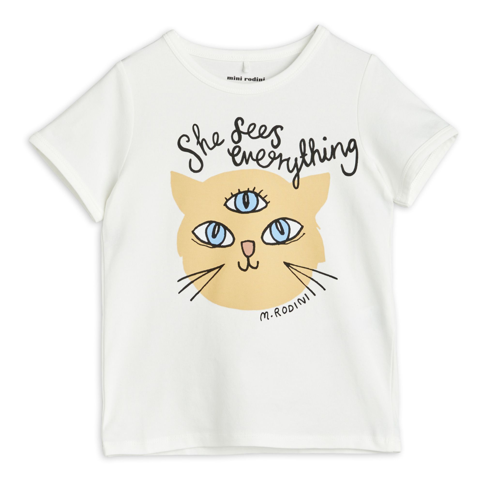 T-shirt She Sees Everything Blanc- Image produit n°0