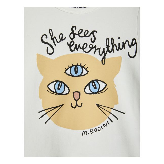 She Sees Everything T-Shirt Blanco