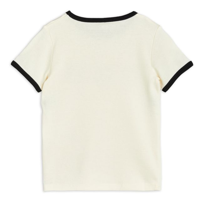 T-shirt Chats Triplés Coton Bio Blanc