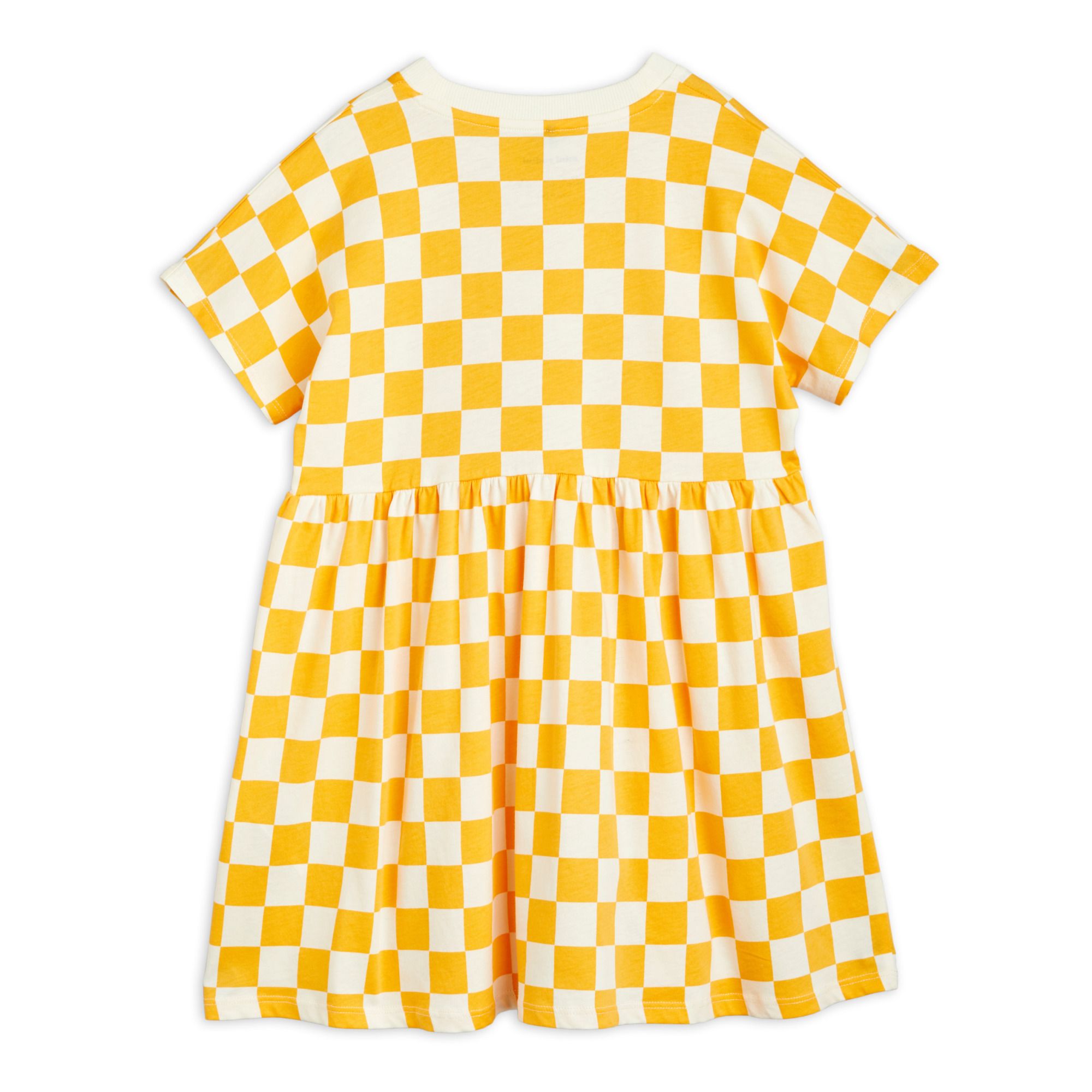Organic Cotton Checked Dress Red- Product image n°3