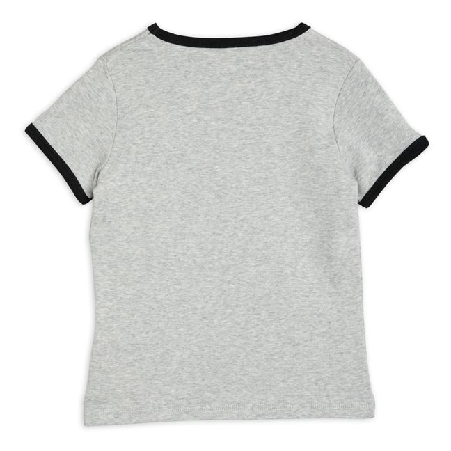 Organic Cotton Cat Logo T-Shirt Grey