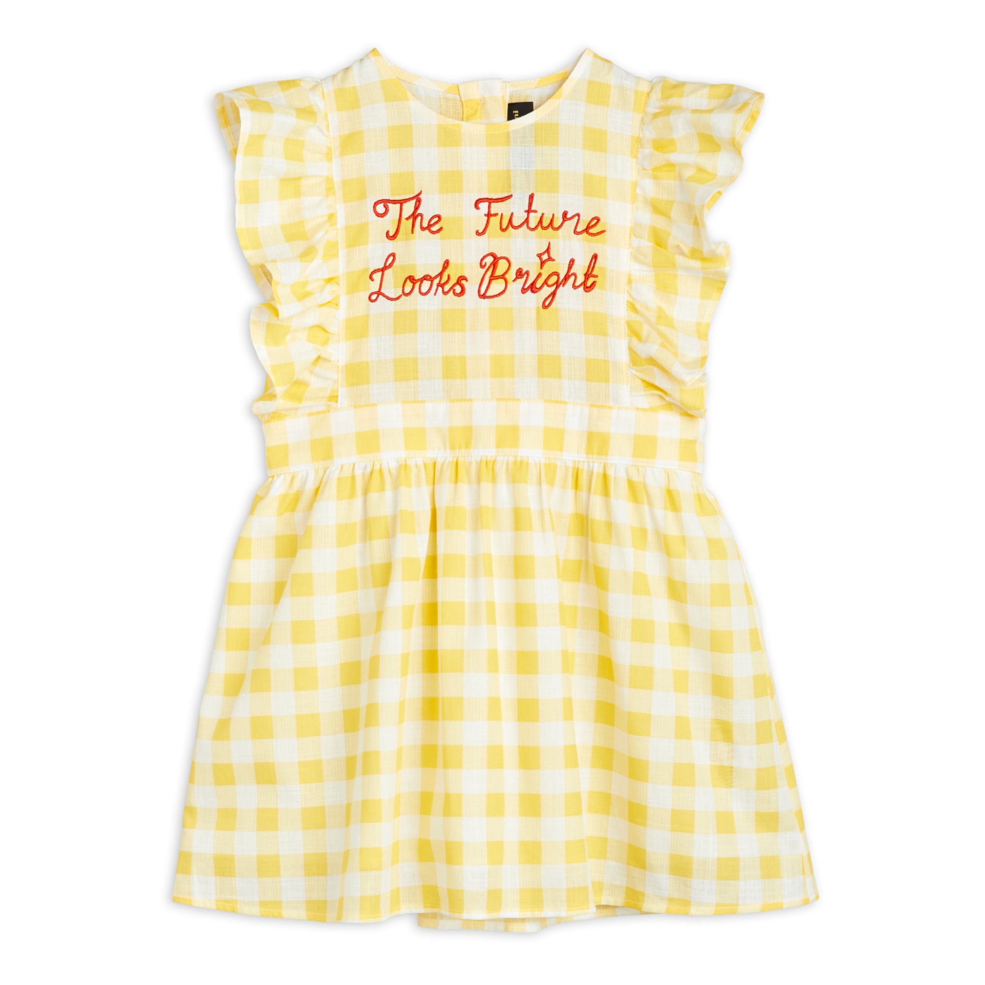 Gingham Dress Yellow- Product image n°0