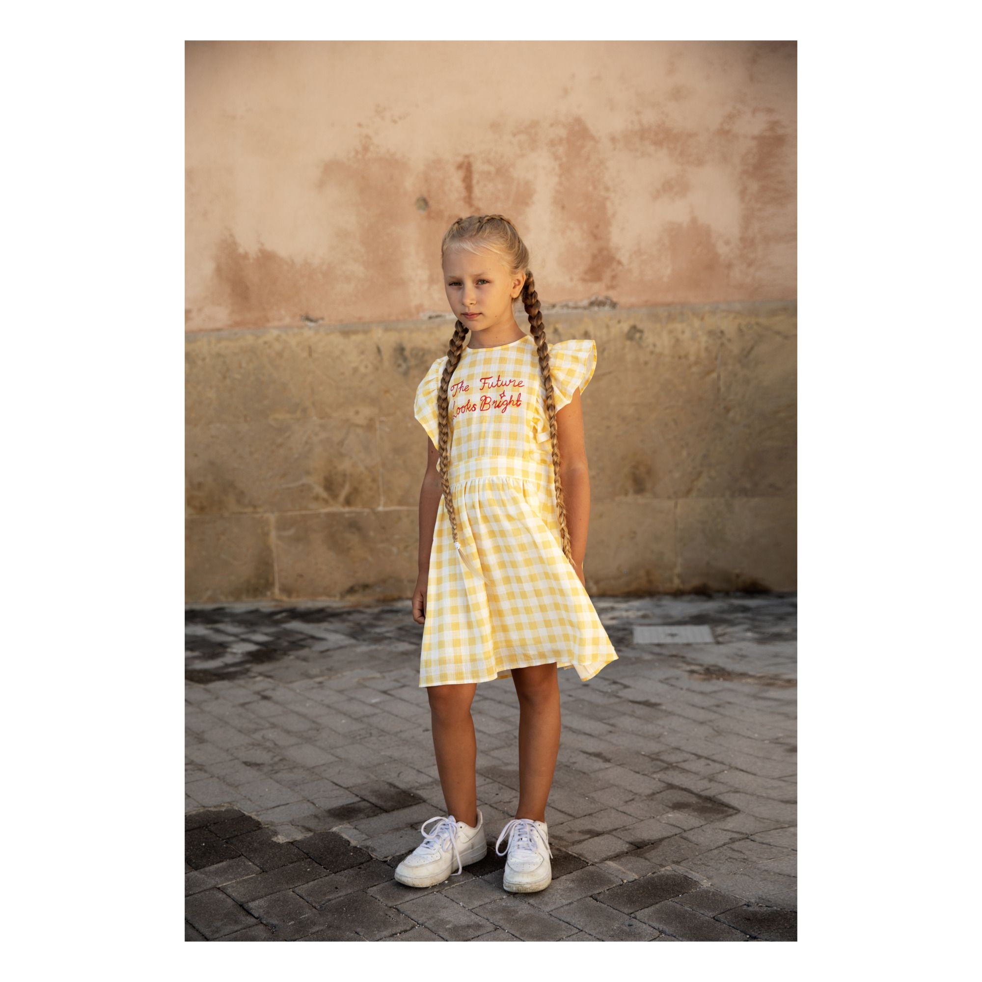 Gingham Dress Yellow- Product image n°1