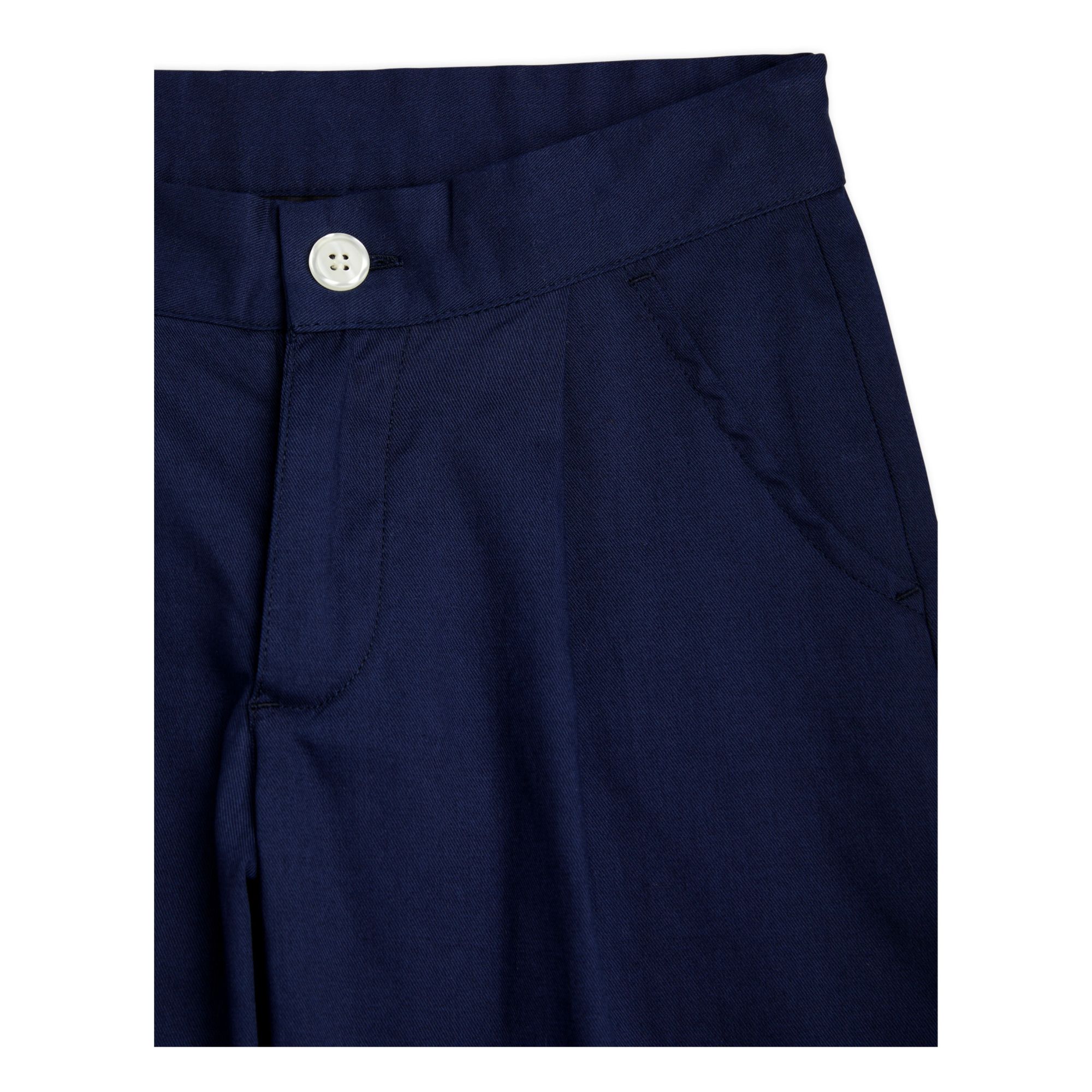 Pantalon Marin Coton Bio Bleu marine- Image produit n°2