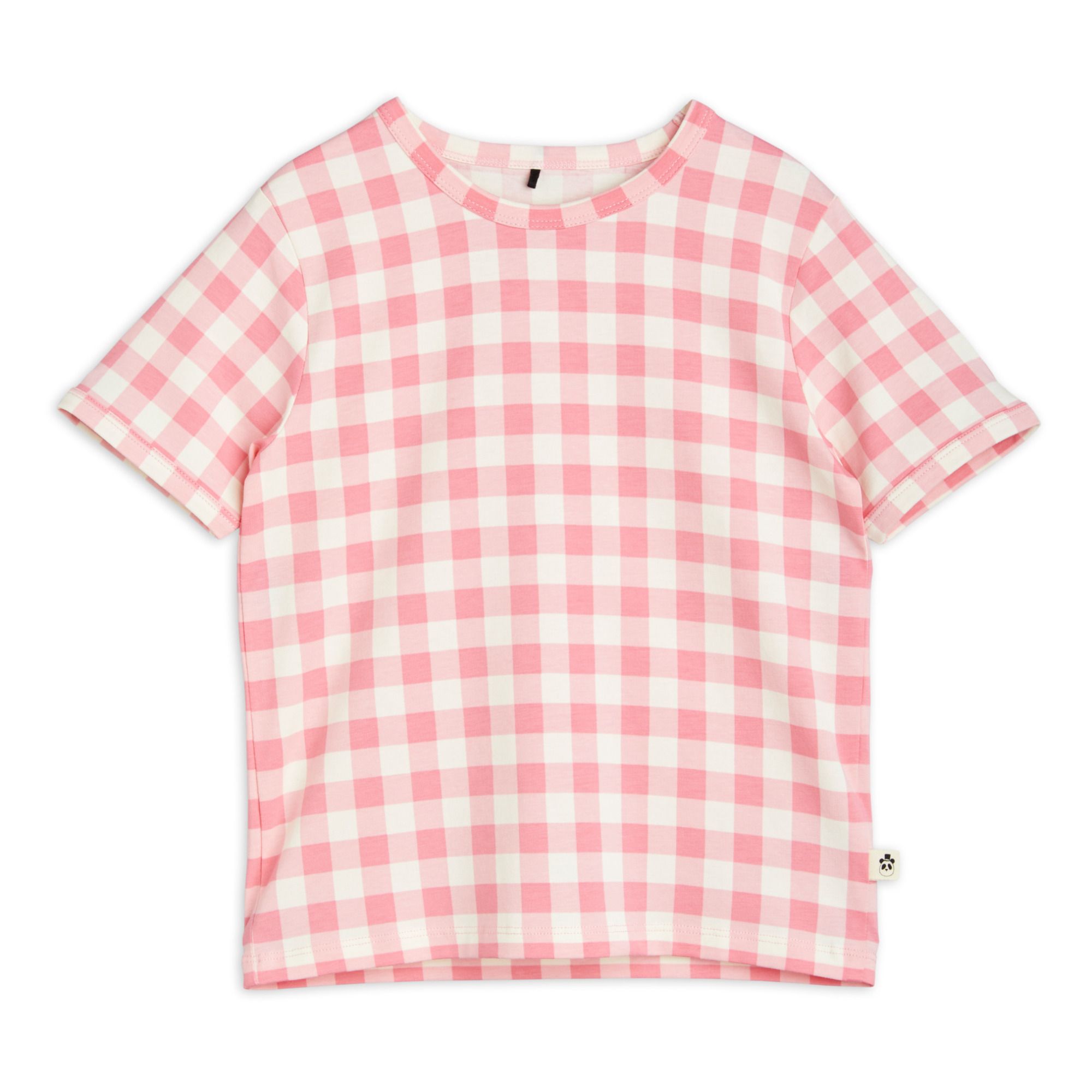 Gingham T-Shirt Pink
