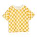 Organic Cotton Checked T-Shirt Naranja- Miniatura produit n°0