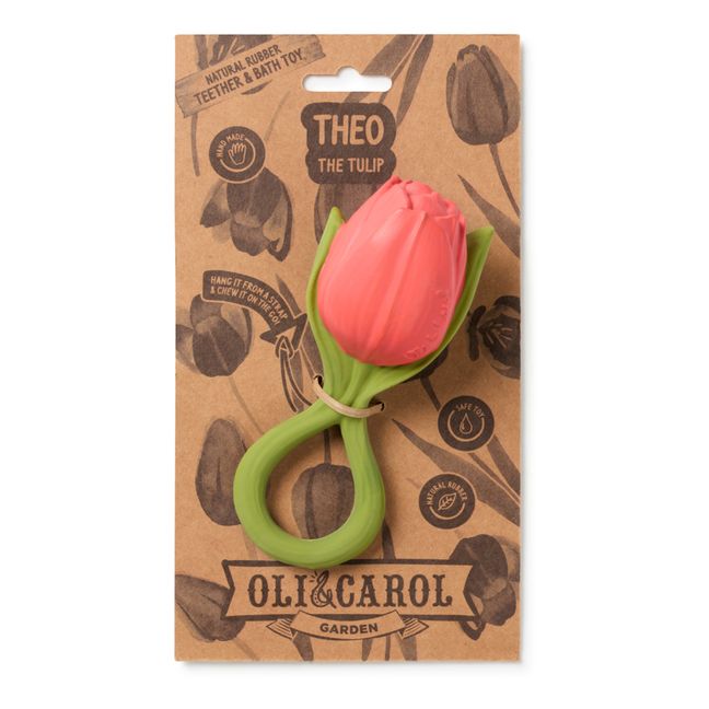 Gioco per favorire la dentizione, modello: Tulipano | Rosso