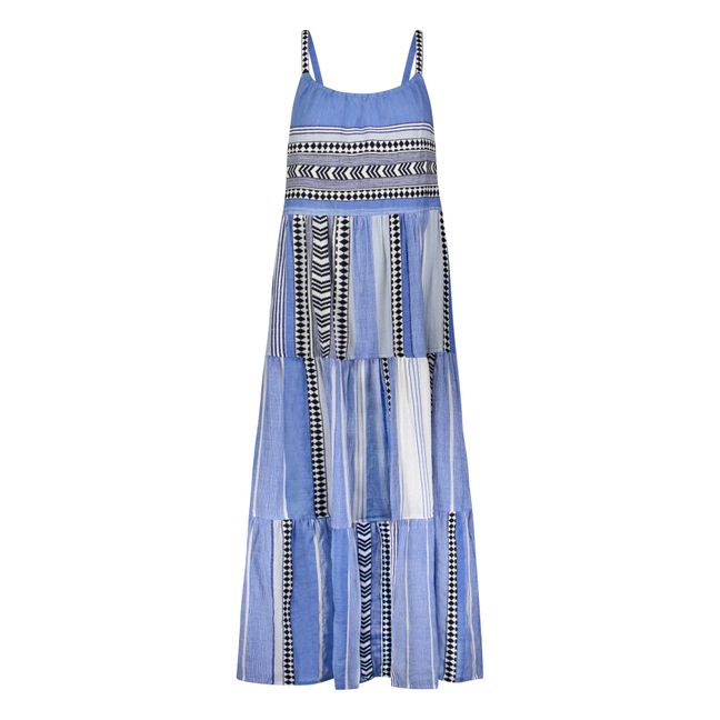 Neela Cascade Dress Blu