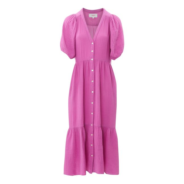 Lennox Cotton Muslin Dress Pink