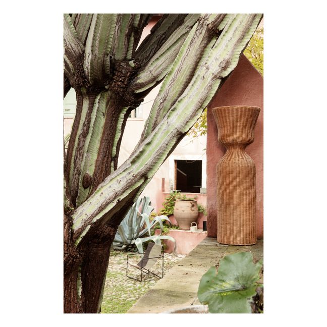 Soporte para plantas Agnes de ratán 