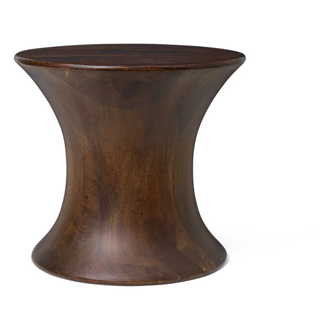 Sgabello Spin in legno FSC | Marrone scuro