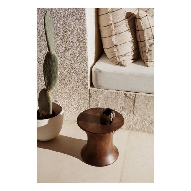 Tabouret Spin en bois FSC | Brun
